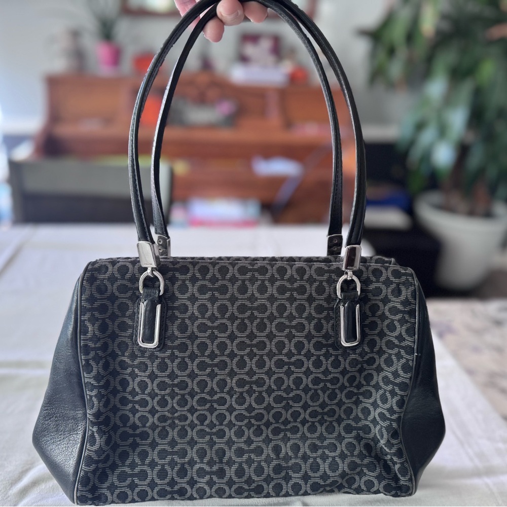 Coach Black and Gray Satchel - Picture 2 of 11